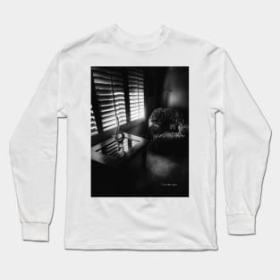 Maple Street Mem'ries - Black And White Long Sleeve T-Shirt